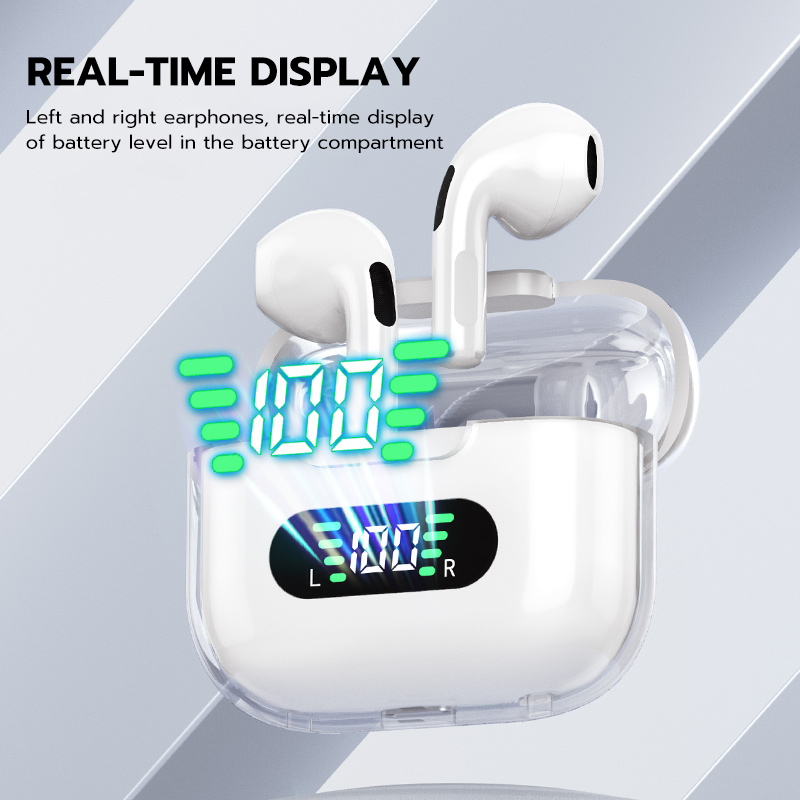 【COD】Viqoo M16 TWS Bluetooth Earphone HIFI Stereo Earplugs Smart Digital Display Gaming No Delay Wireless Earphone - T87