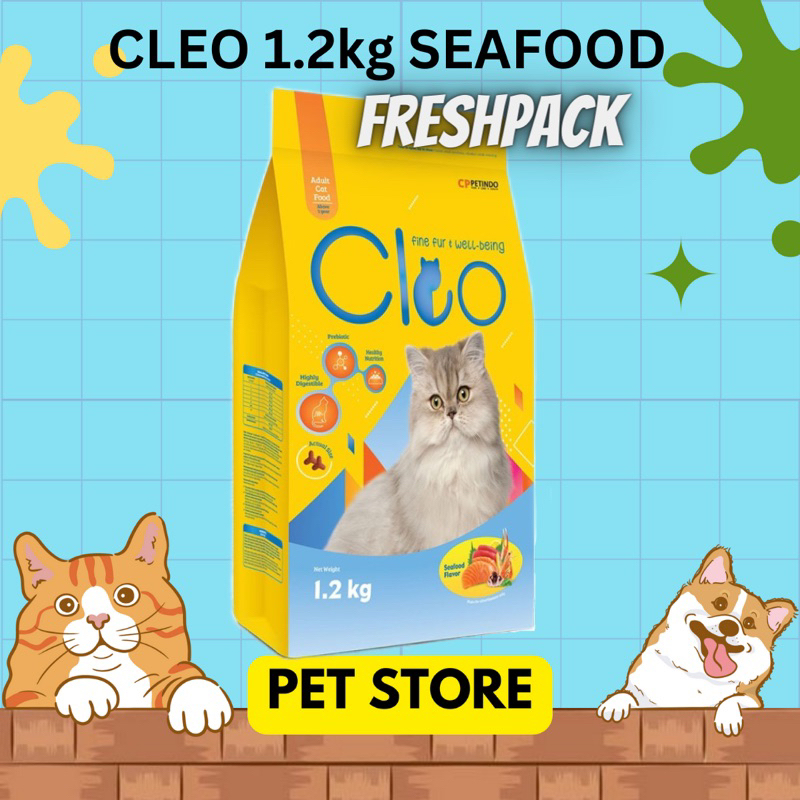 Makanan Kucing CLEO 1.2kg Freshpack Adult untuk kucing dewasa