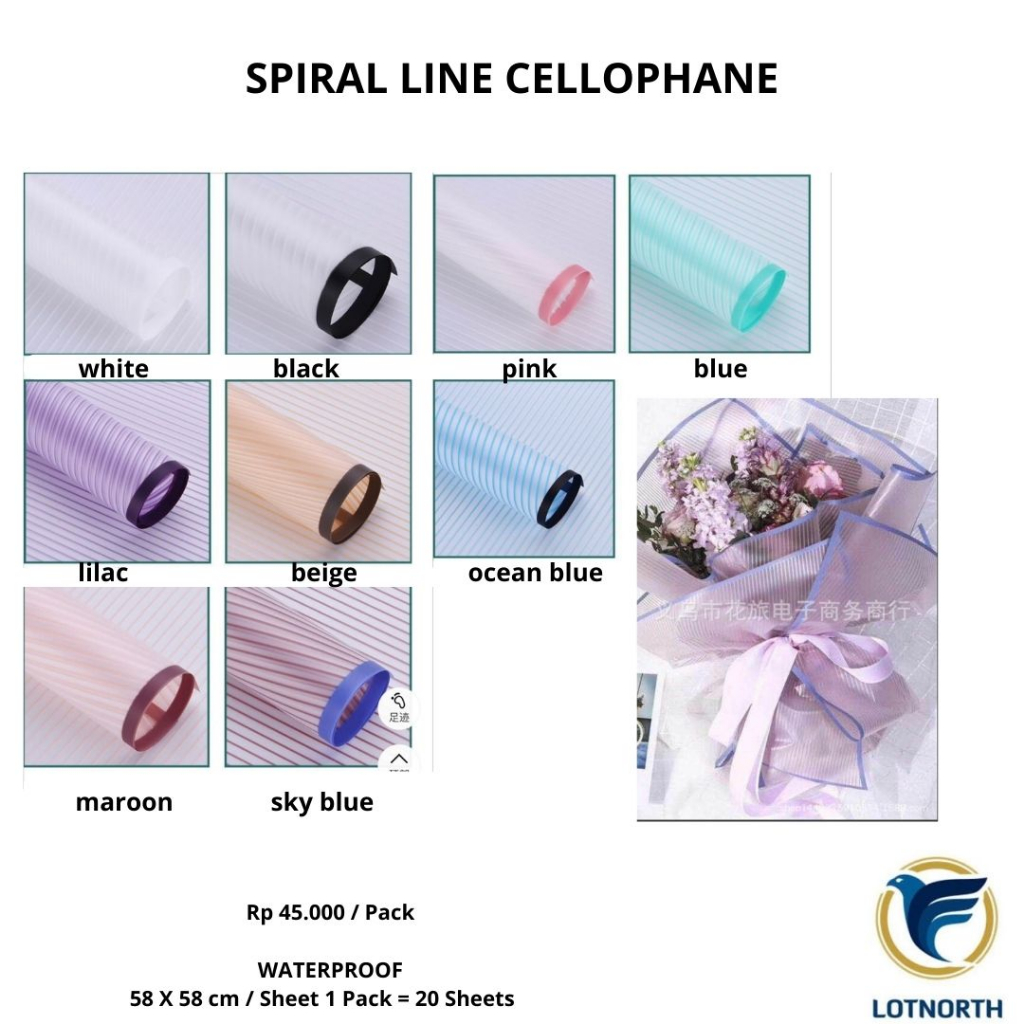 

SPIRAL LINE CELLOPHANE | CELOPEN MOTIF SPIRAL | BAGUS UNIK LENGKAP