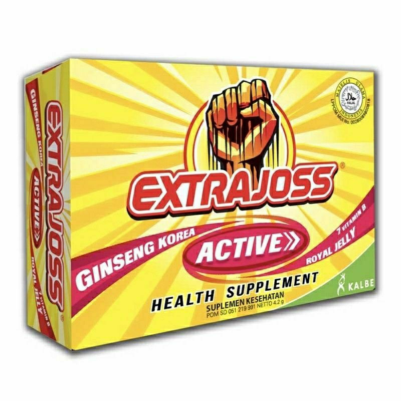 

Extra joss Active sebox isi 12 sachet