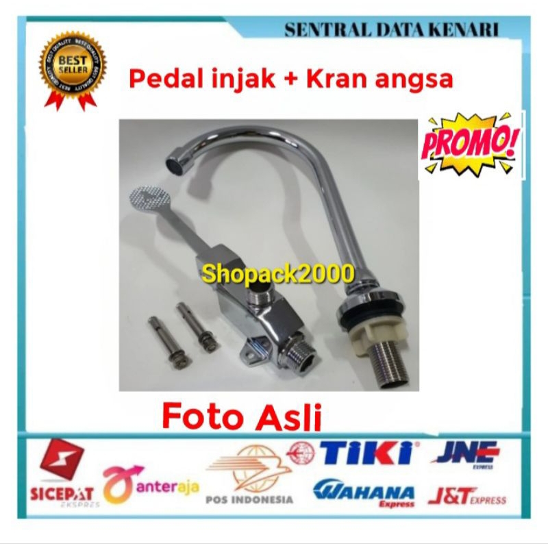 Kran injak Westafel / kran pedal injak /kran injak cuci piring