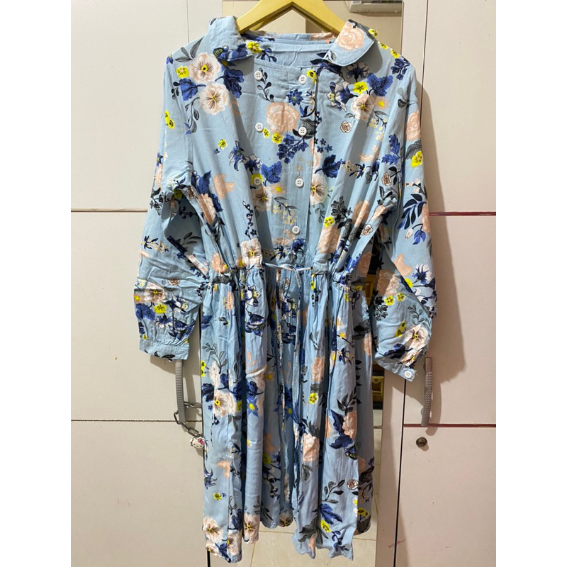 Tunik flowers baby blue