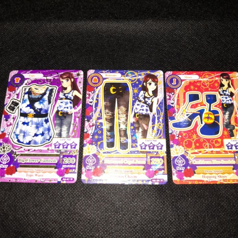 (AIKATSU CARD) Big Blue Flower Set