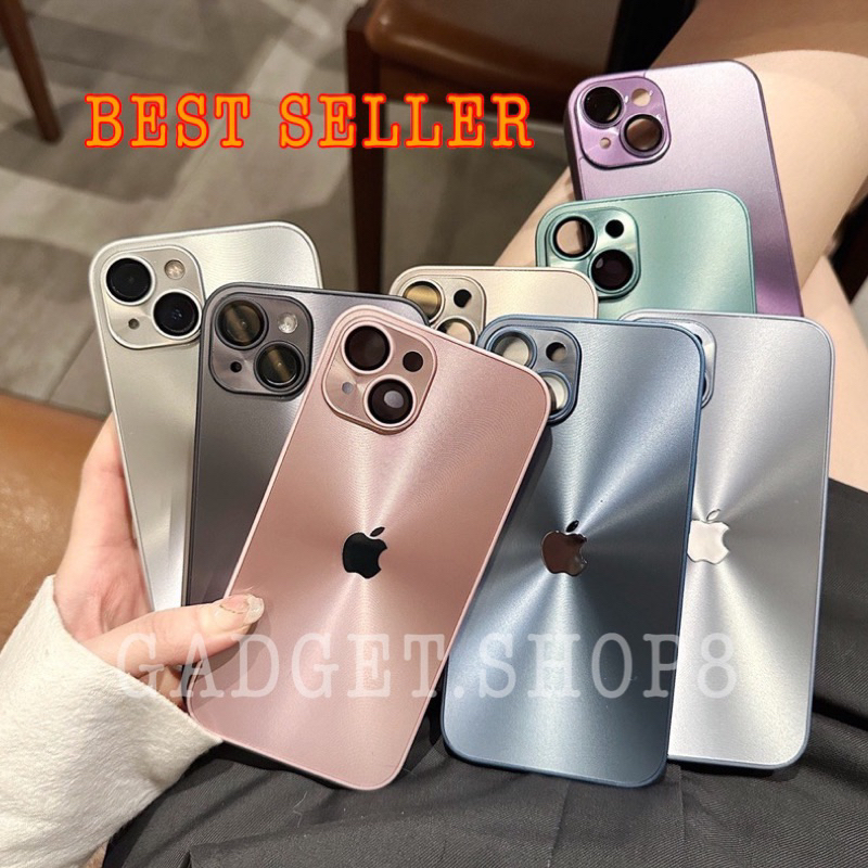 ORIGINAL CASE AURORA METALIC BLING FOR IPHONE 13 14 14+ PRO MAX PLUS CASING LENS PROTECTOR FUZE