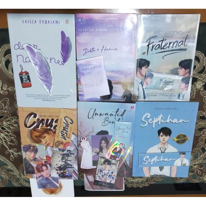 (PRELOVED/BEKAS BACA) Novel Preloved/Bekas Baca Septihan Unwanted Bond Crush Fraternal Dikta dan Huk