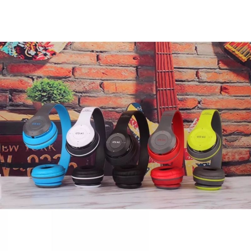 HF BANDO P47 EARPHONE HEADSET BLUETOOTH SUARA BASS WIRELESS