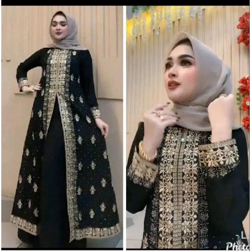 Baju Gamis wanita dewasa motif batik bunga/Baju gamis busui murah maxi dress bahan jersey