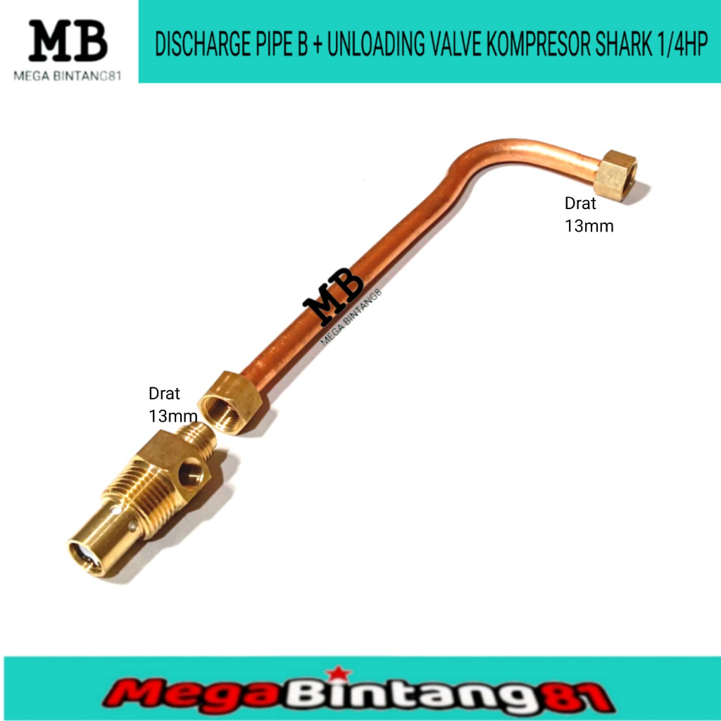 Paket Selang pipa tanda tanya komproser check valve kompresor 1/4 Hp SHARK selang kompresor angin di