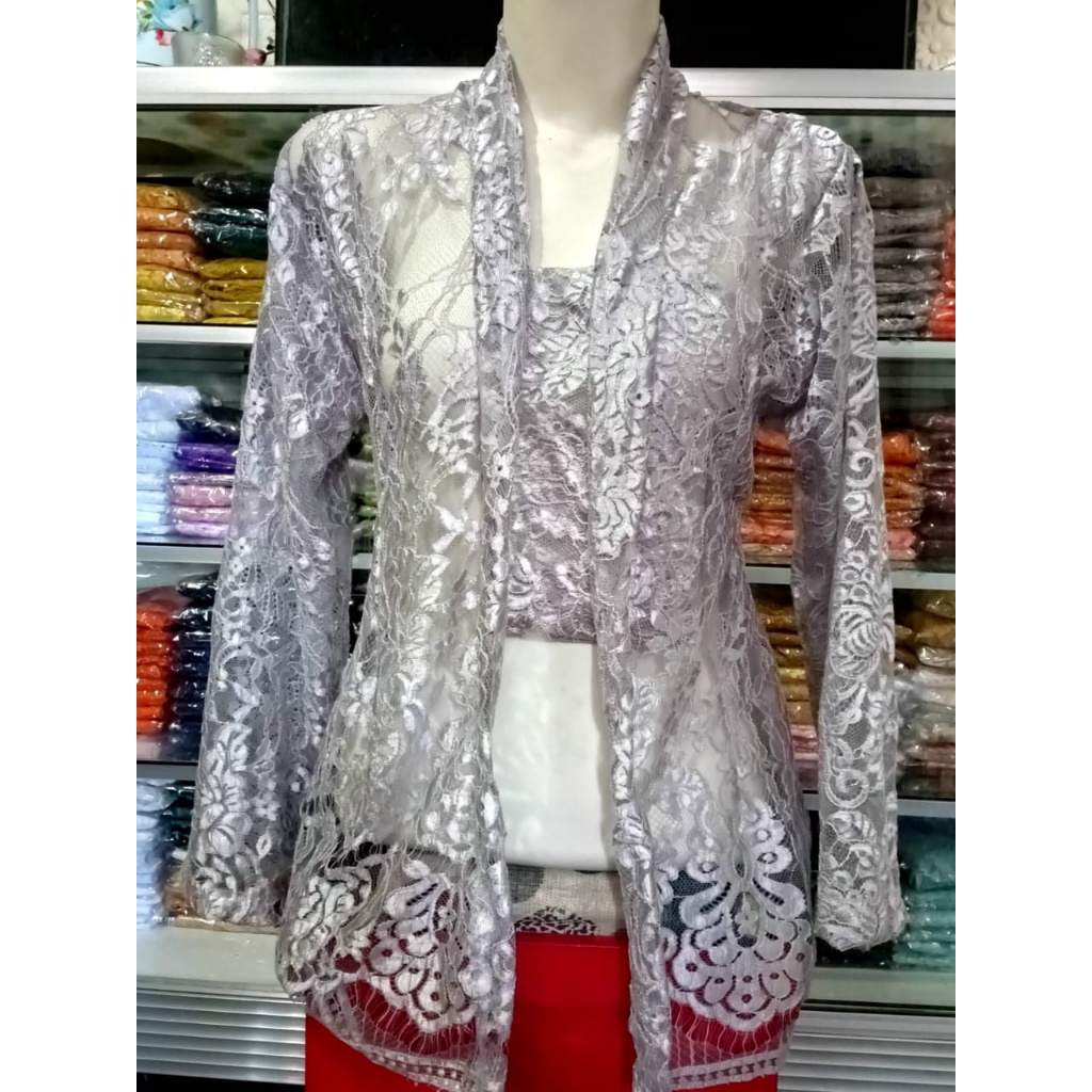 kebaya burkat kutubaru nenek jaman dulu tanpa kancing/baju atasan model kebaya nenek kutubaru burkat