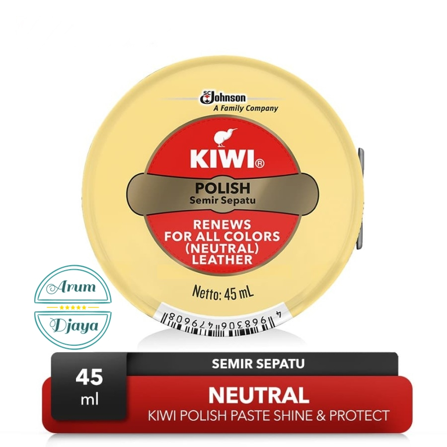 Kiwi Semir Sepatu Netral Kiwi Paste SP Shoe Polish Neutral 45mL x4