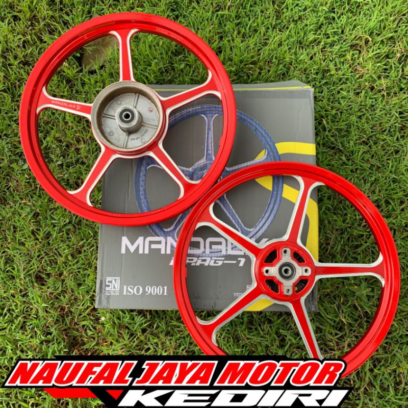 VELG RACING POWER MANDALIKA DRAG1 MERAH/RED VELG MANDALIKA