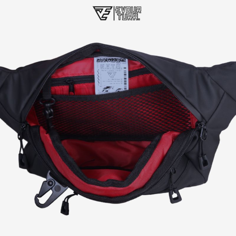 Evourtura waistbag waterproof tas pinggang premium tas pinggan pria tas punggung tas bahu [ WALXER ]