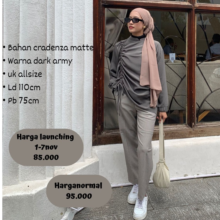 RAABIHA | Zyva Blouse Serut | Atasan Serut | Blouse Murah Lucu