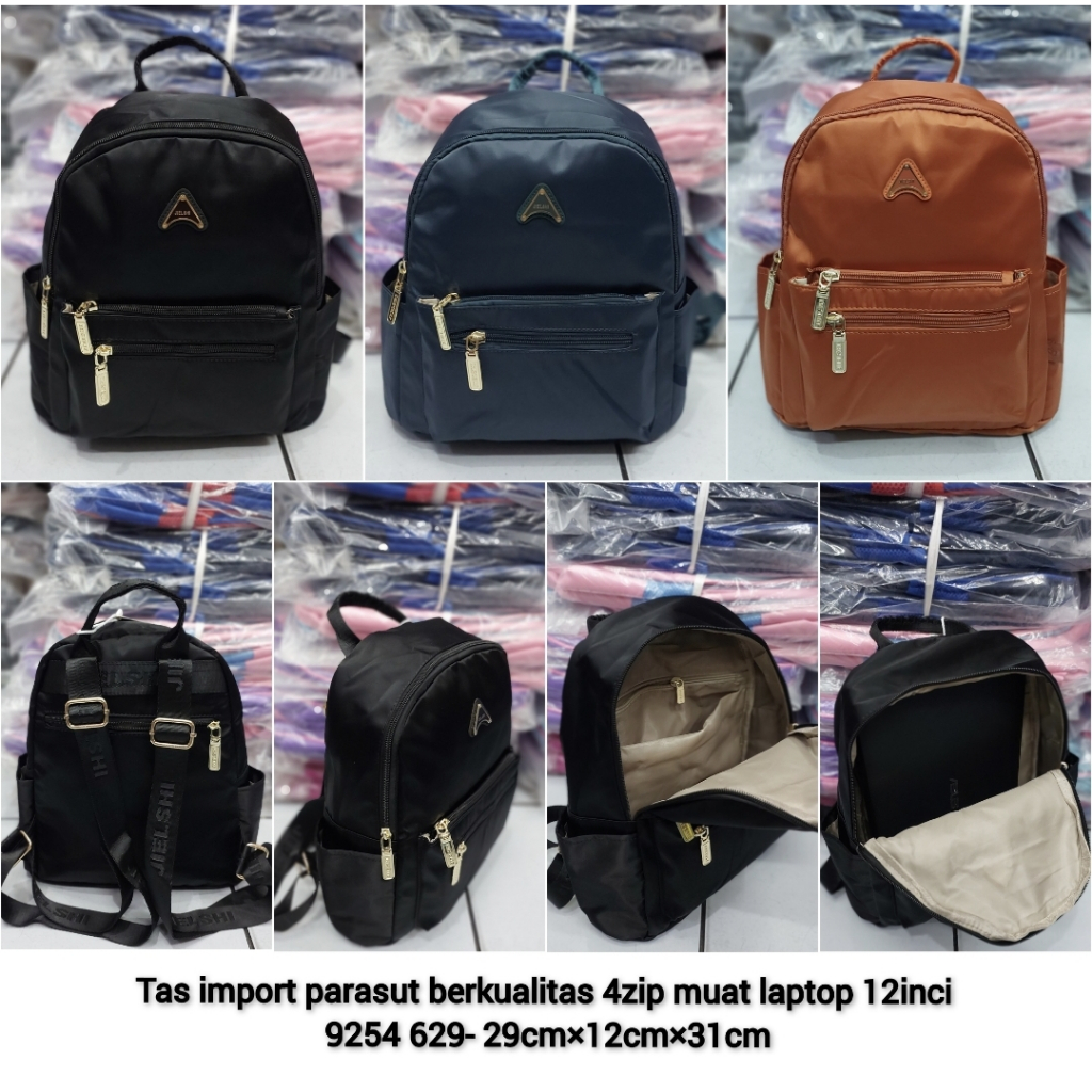 Tas ransel traveling import parasut casual multifungsi wanita