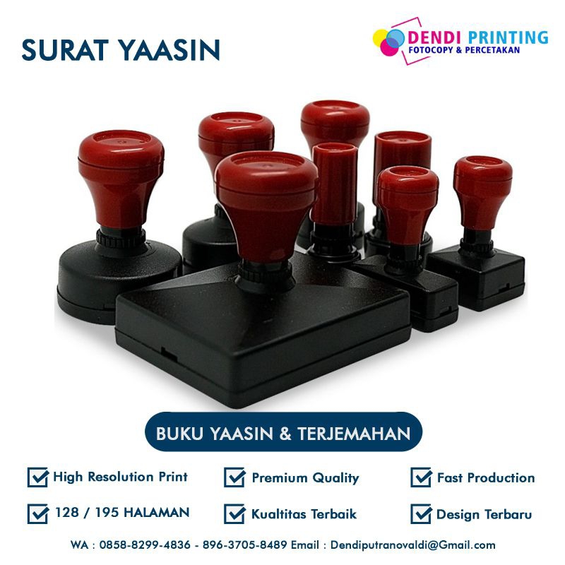 

STAMPEL CUSTOM TERMURAH & BERKUALITAS - DENDI PRINTING