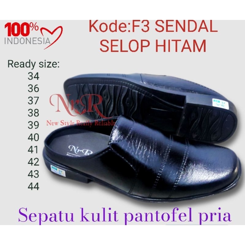 Sepatu Pantofel Pria Pantofel Hitam Pria Sepatu Pantofel Pria Sepatu Kulit Kerja Formal Pria Anak anak Remaja Dan Dewasa Sepatu sendal slop pantofel pria wanita/sepatu slop hitam/sepatu sandal slop bustong