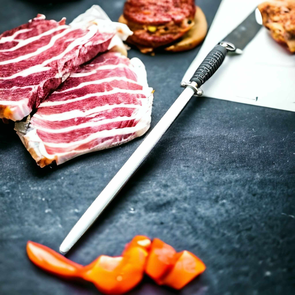 Kristal Sharpener Oval Asahan Penajam Pisau Stainless Cap Garpu Original  Solingen Germany 52 cm