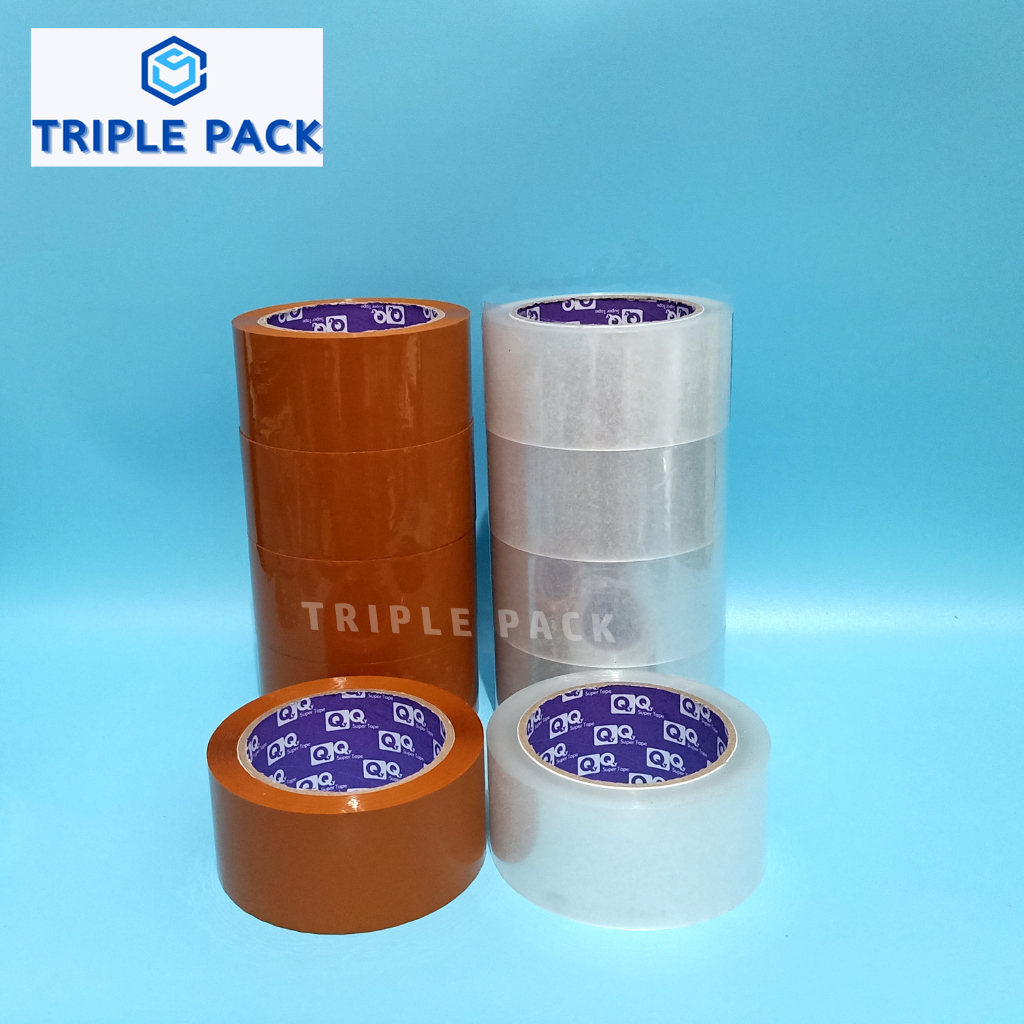 

Selotip Lakban Bening / Coklat 2 inch 90 Yard Ekonomis Super Lengket