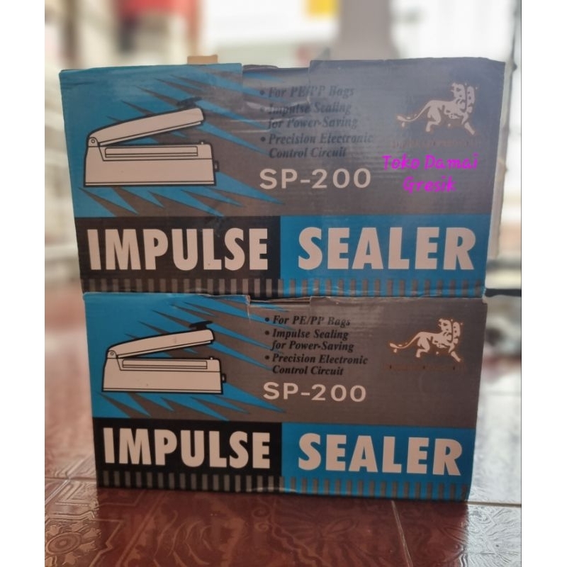 Double Leopard Impulse Sealer plastik SP-200 20 cm body PVC