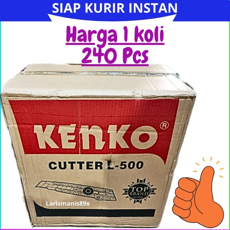 GROSIR PISAU CUTTER KENKO L-500 ( 1 KOLI = 240 PCS )