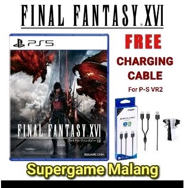 Final Fantasy XVI PS5 FF XVI Deluxe 16 PS 5 Cd Game Gaming Playstation