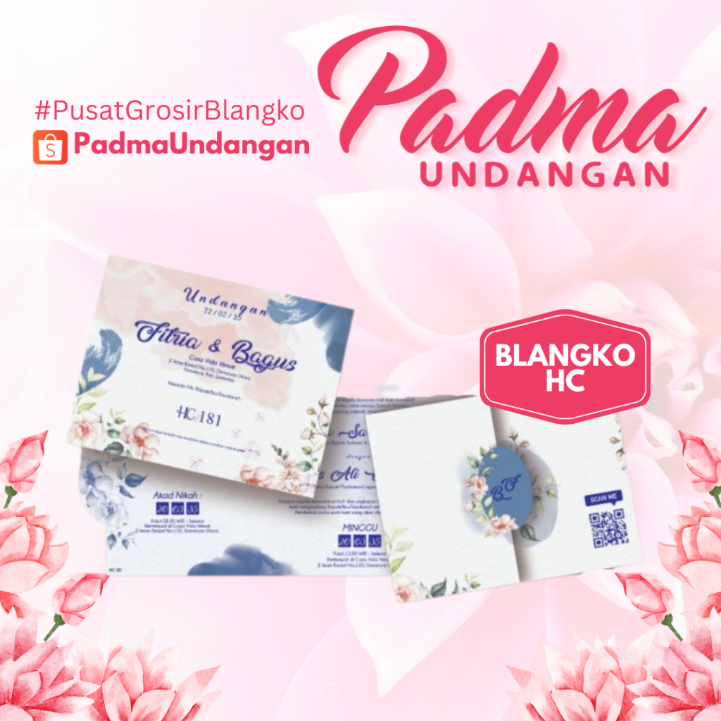 Blangko Undangan HC 181| PadmaUndangan