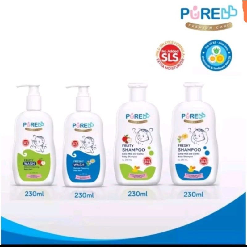 PUREBB WASH AND SHAMPOO 230ml 450ml - Pure BB