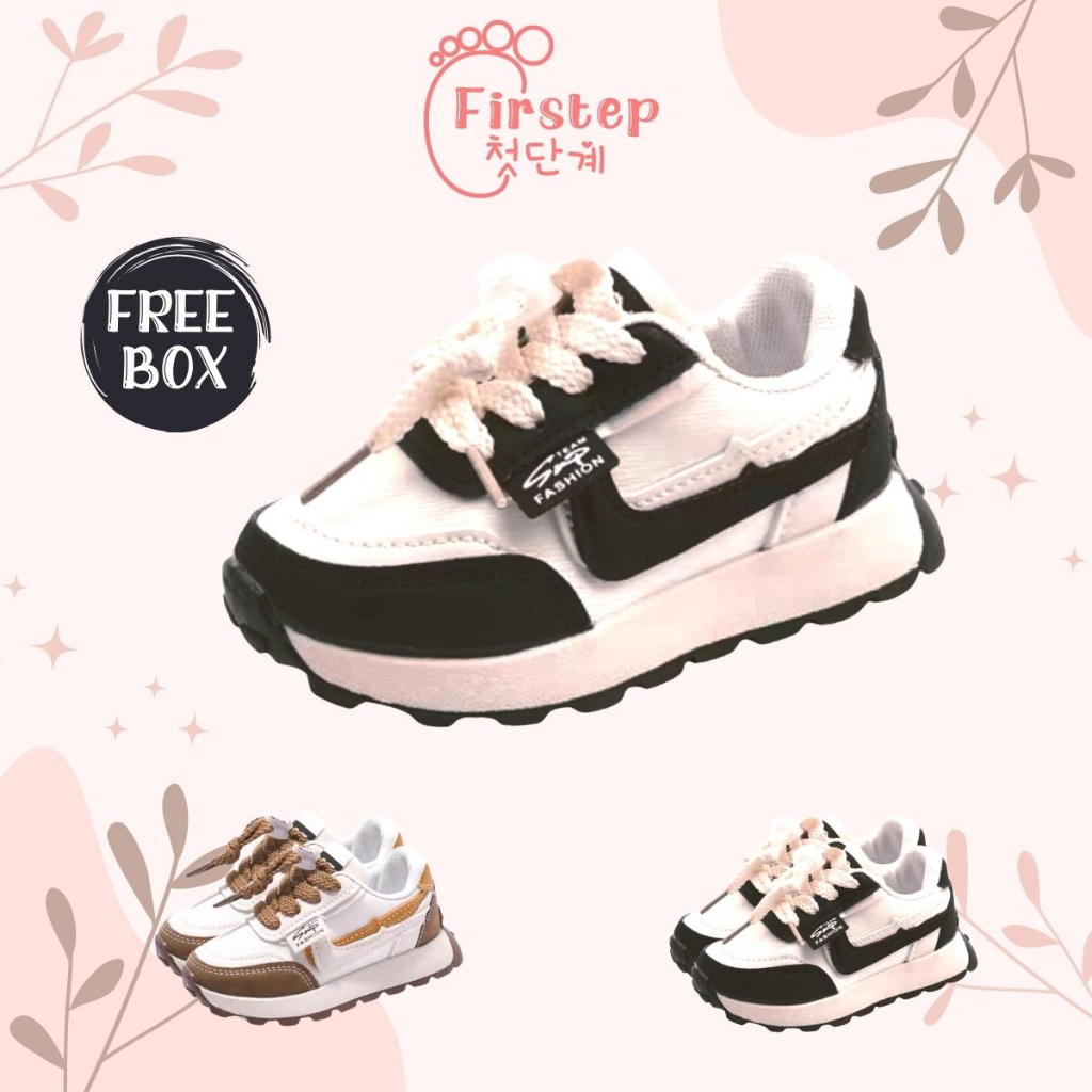 Firstep ❤️ Sepatu Anak Perempuan Sneaker Anak Sepatu Anak Laki Laki Import Premium Quality FS159