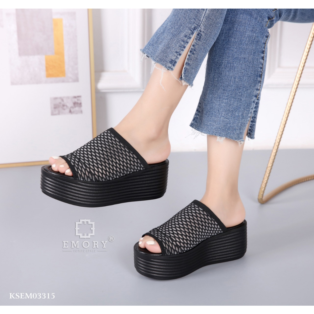 SANDAL WEDGES WANITA EMORYSTYLE   Barinna KSEMO 3315 MB