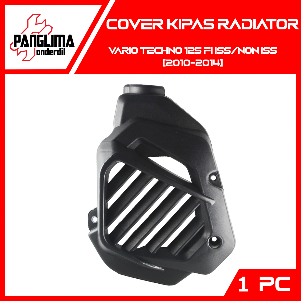 Cover Radiator Honda Vario Techno 125 FI F1 Old Lama Penutup Tutup Tameng Pelindung Magnet Magnit Polos Hitam