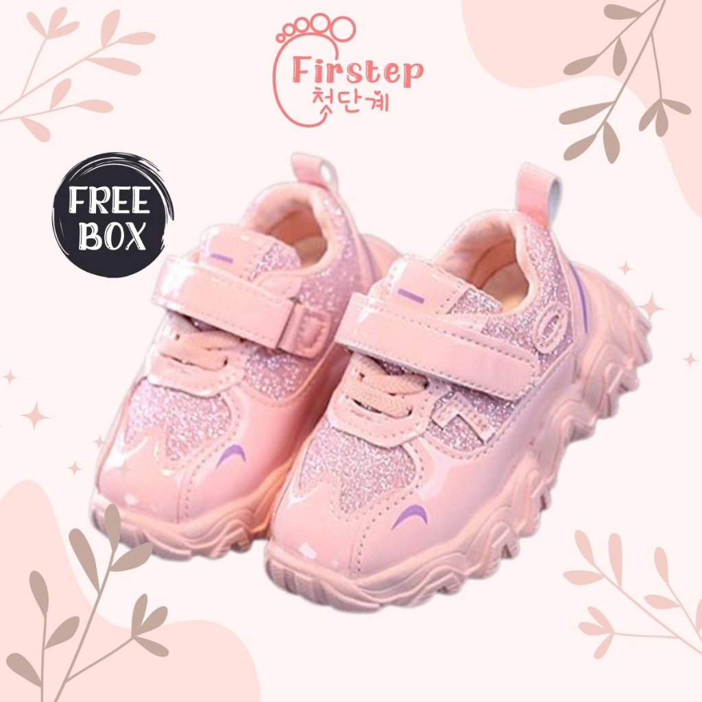 Sepatu Anak Perempuan Dan Laki Laki Import Sneaker Anak Usia 1-5 Tahun FS169