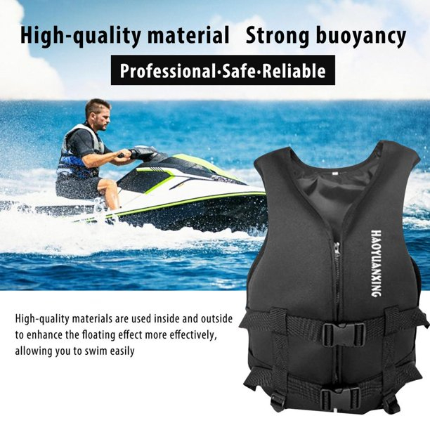 HAOYUANXING Jaket Pelampung Renang Dewasa Life Jacket Water Sport Vest M - JR-38 - Black