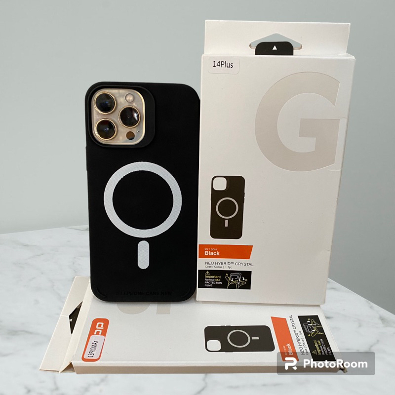 IPHONE 11 12 13 14 PLUS PRO MAX CASE POLOS WARNA HITAM BLACK HYBRID CRYSTAL IPHONE 11 12 13 14 PLUS 
