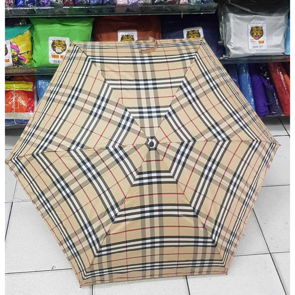 Payung Lipat 3 Otomatis/ Payung Otomatis Motif Batik Abstark/ Automatic Umbrella