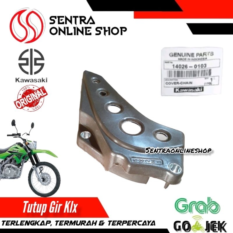 Tutup cover gir gear depan klx 150 original