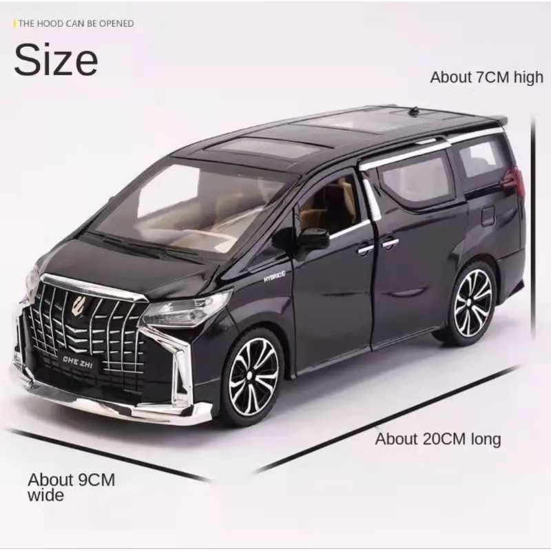 Diecast Toyota Alphard Edisi Hibrida 1:24 Bahan Metal