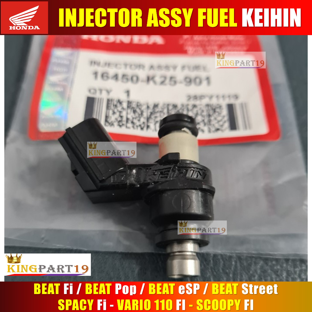 INJECTOR ASSY FUEL INJEKTOR BEAT FI SCOOPY VARIO 110 125 FI SCOOPY FI ESP SPACY FY K25 KZL