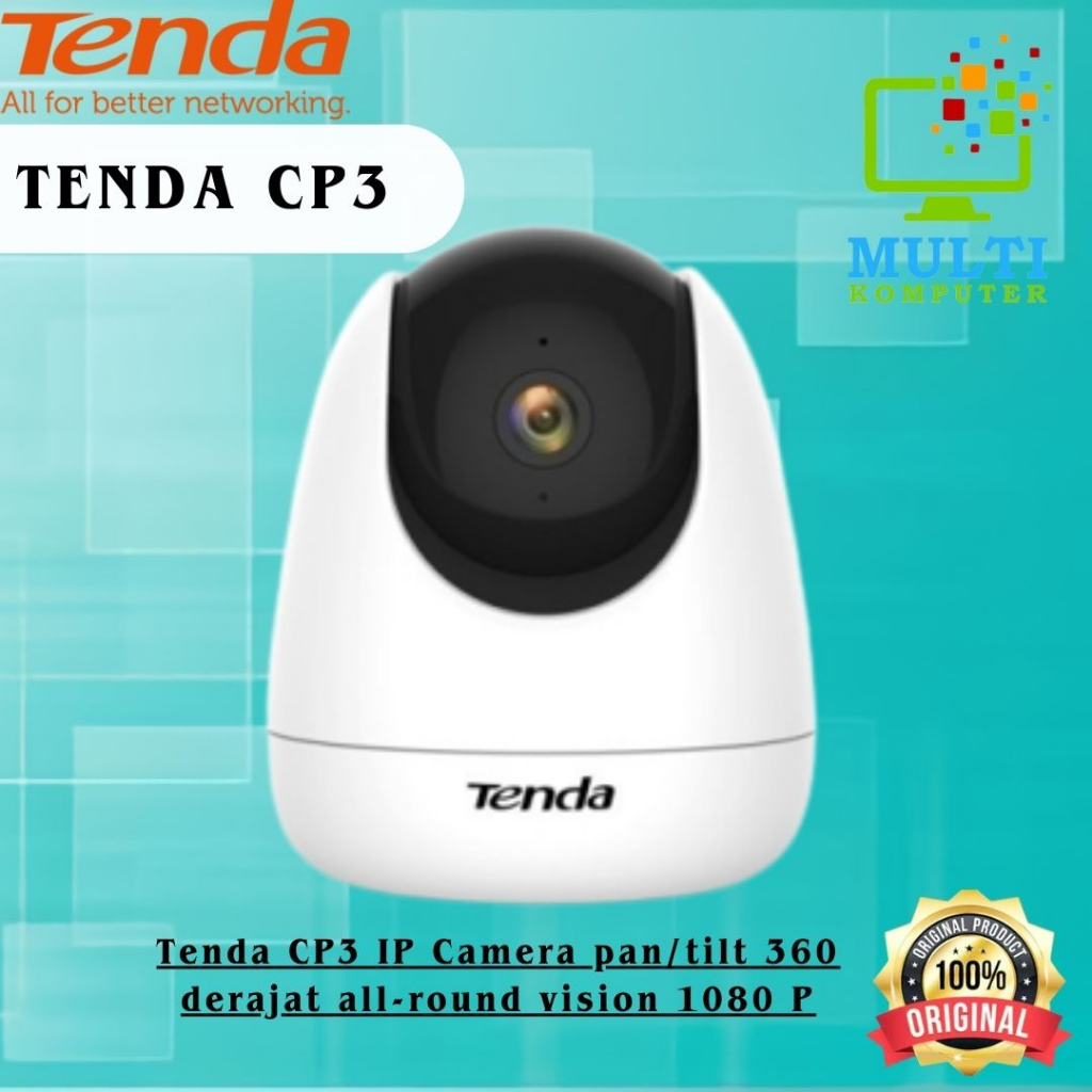 Tenda CP3 IP Camera pan/tilt 360 derajat all-round vision 1080 P