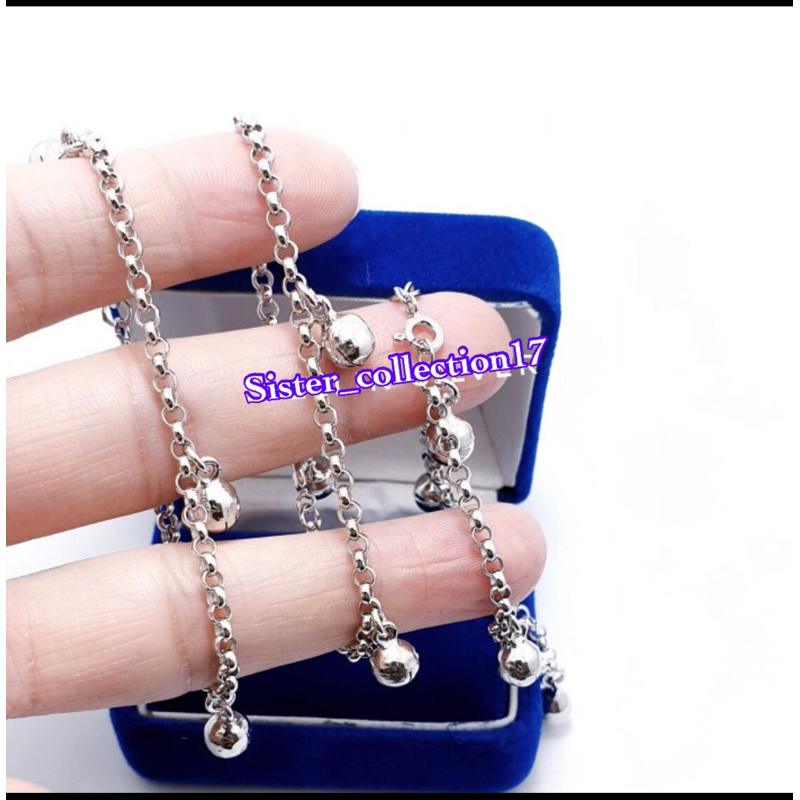 Gelang tangan anak gelang tangan bayi gelang tangan perak 925 lapis emas putih