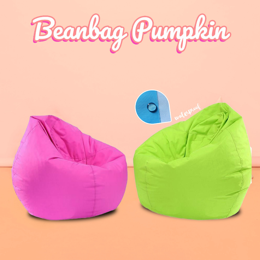 Beanbag Pumpkin Size L &amp; XL Anti-Air Siap Pakai