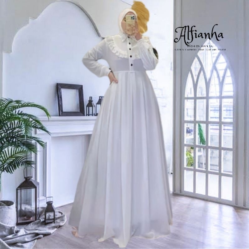 Lyra Maxi Gamis Crinkle Airflow Premium