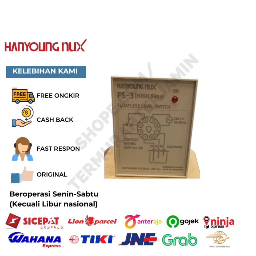 FLOATLESS LEVEL SWITCH HANYOUNG - FS-3A FS-3 FS 3A WATER CONTROL FS3A