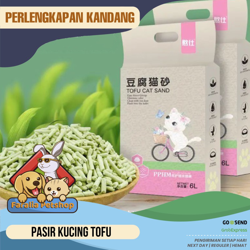 Tofu Cat Litter Pengganti Pasir Tempat Pipis Poop Hewan Kucing dan Anjing