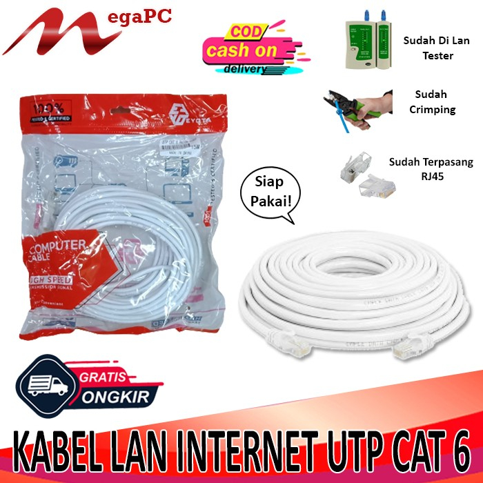 Kabel LAN Internet CAT 6E Siap Pakai