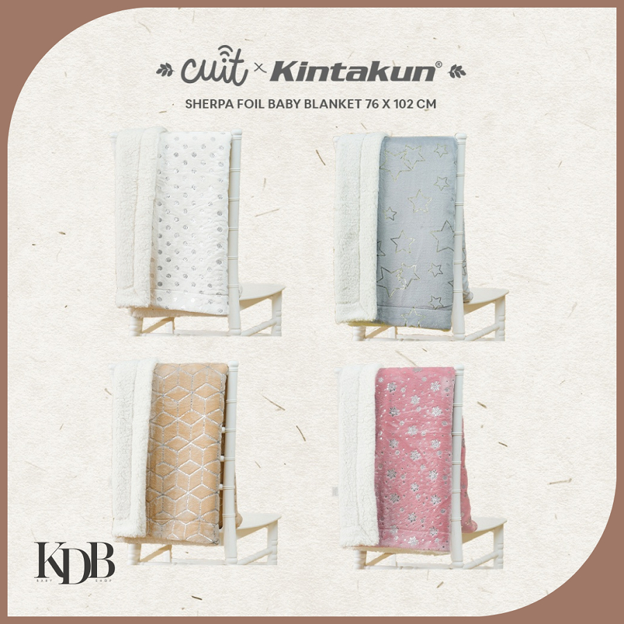 Cuit X Kintakun Sherpa Foil Baby Blanket | Selimut Anak