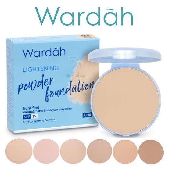 ❤️Glamouroseshop❤️ Wardah Lightening Refill Two Way Cake SPF 15 Light Feel 12 gr (REFFIL)