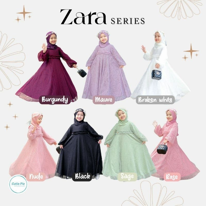 Zara Series original Cutie pie/Gamis anak mewah/Gamis anak premium