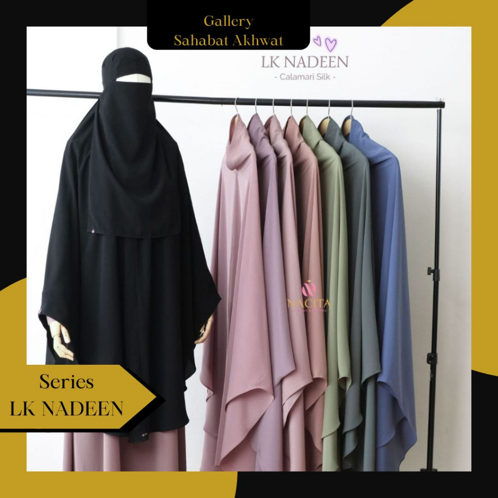 LK NADEEN BATCH 2 by NACITA klambieakhwat | long khimar menggunakan bahan calmary silk