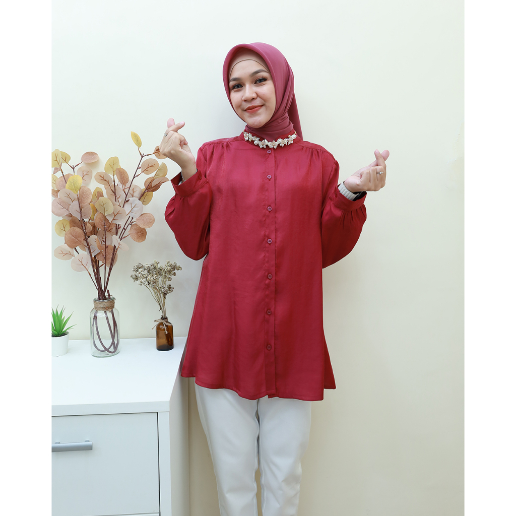 SHIMMER Blouse - Pakaian Wanita Terbaru by Hijab Mamah icis