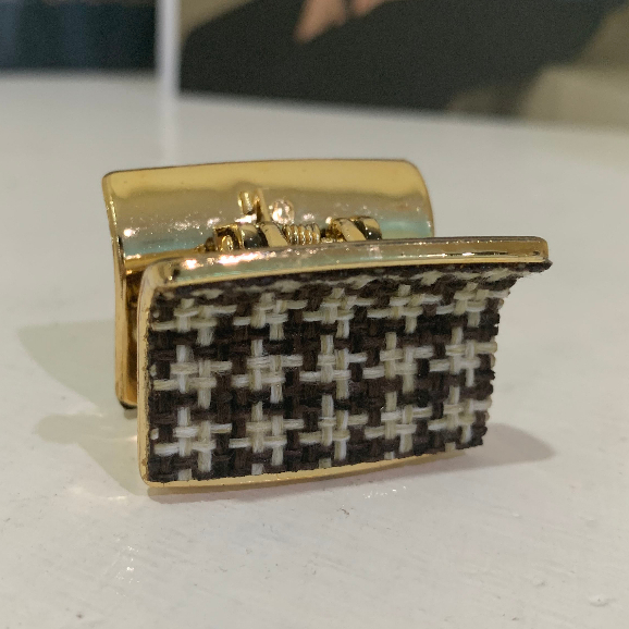 Jepit Jedai Poni Wanita Jepitan Kain / Jedai Gold Kain Kekinian 3,5cm HOPYLOVY